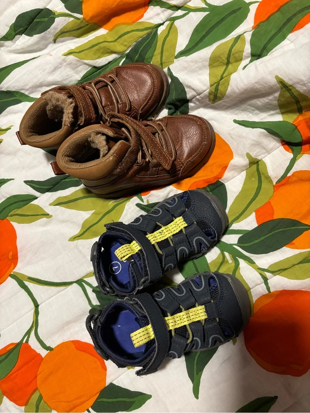 2 pairs of toddler shoes (size 7)